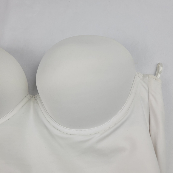 Felina white heavy strapless bridal shapewear corset w/ underwire & side boning - Picture 4 of 8